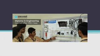 Engineering Diploma Course after 10th – Marwadi University