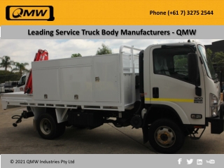 Leading Service Truck Body Manufacturers – QMW