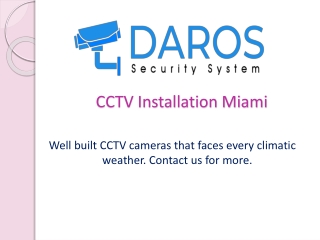 CCTV Installation Miami