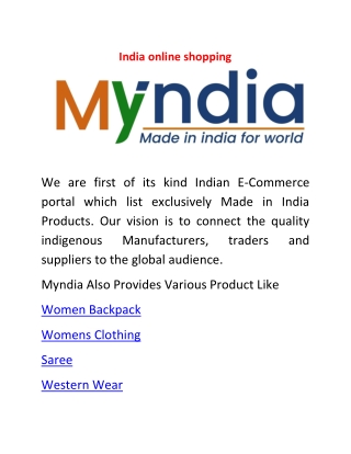 India online shopping