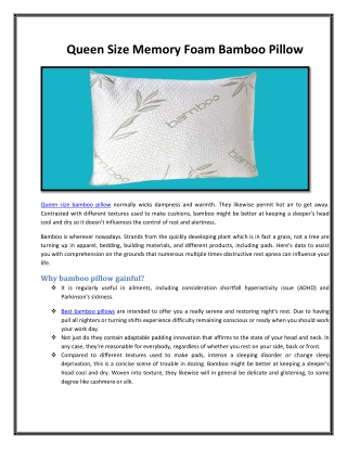 Cervical Pillow Queen For Neck Pain Relief