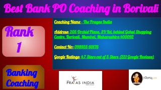 Best Bank Coaching in Borivali