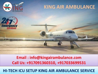 Fastest ICU Emergency Air Ambulance in Kolkata and Chennai by King