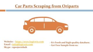 Car Parts Scraping from Oriparts