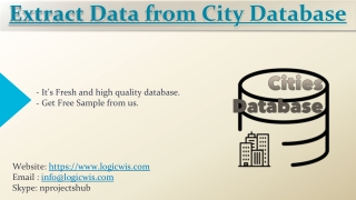Extract Data from City Database