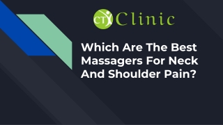 Which Are The Best Massagers For Neck And Shoulder Pain?