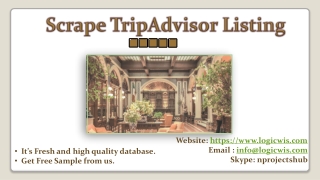 Scrape TripAdvisor Listing