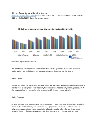 Global security as a service market