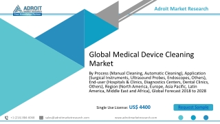 Medical Device Cleaning Market Industry Analysis by Demand, Size, Share, Growth, Key Players, Trends, Revenue and Foreca