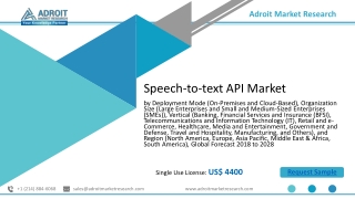 Speech to Text API Market Size Estimation, Industry Demand, Growth Trend, Chain Structure, Supply and Demand Forecast (2