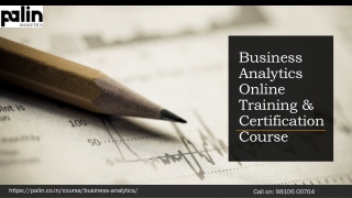 Business Analytics Online Training & Certification Course