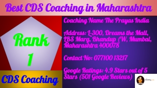 Best CDS Coaching in Maharashtra