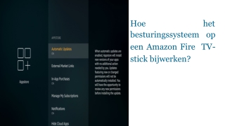 Hoe het besturingssysteem op een Amazon Fire TV-stick bijwerken?