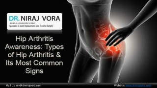 Hip Arthritis Awareness | Types of Hip Arthritis and Its Most Common Signs