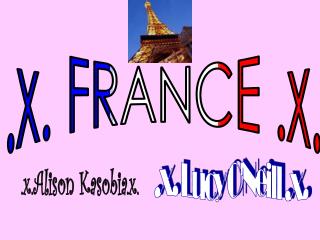 .x. FRANCE .x.