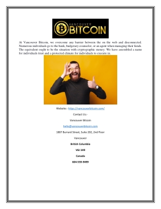 Canadian Bitcoin Exchange | Vancouverbitcoin.com