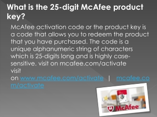 Mcafee.com/activate – Steps to Get McAfee With Product key 2021