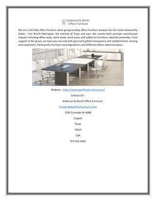 Used Office Furniture in Dallas | Awofficefurniture.com