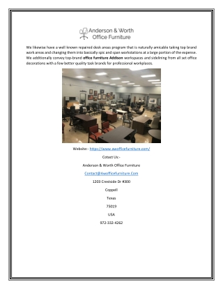 Used Office Furniture Dallas Texas | Awofficefurniture.com