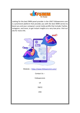 SMM Panel Buy | Followersmm.com