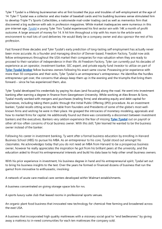 Tyler Tysdal Business Appraisal in Green-Bay-Wisconsin