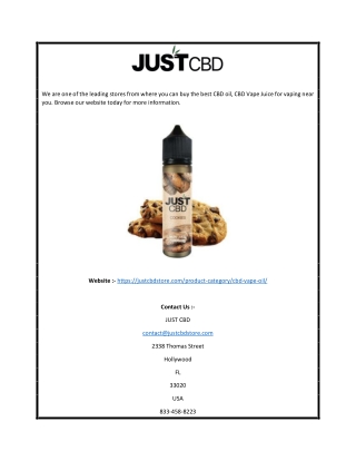 Best CBD Oil for Vaping | justcbdstore.com