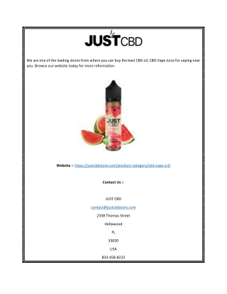 CBD Oil for Vaping | justcbdstore.com