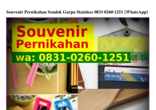 Souvenir Pernikahan Sendok Garpu Stainless O831O26O1251(WA)