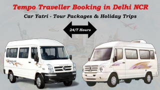 Tempo Traveller booking in Delhi