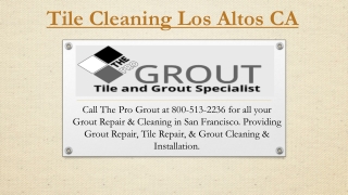 Tile Cleaning Los Altos CA