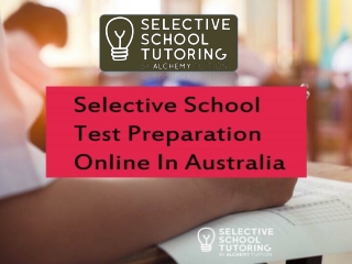 Selective School Test Preparation Online In Australia