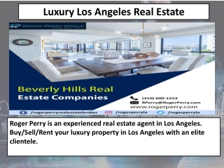 Luxury Los Angeles Real Estate