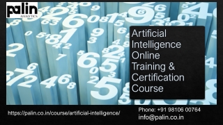 Best Artificial Intelligence Online Training & Certification Course