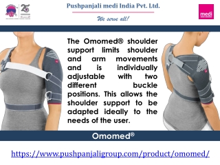 Omomed shoulder support | Pushpanjali medi India Pvt Ltd