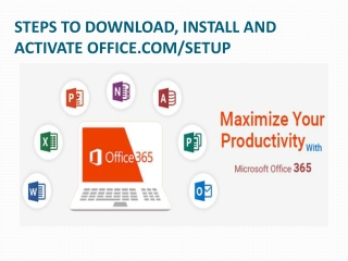 Office365.com/setup - Enter Product Key - www.office.com/setup