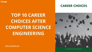 Careers after Computer Science Engineering (CSE)
