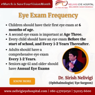 Eye Exam Frequency | Best Eye Hospital in Bellandur, Bangalore | Nelivigi Eye Hospital
