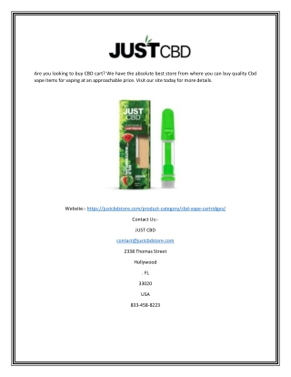 Buy exclusive cbd cart & products|justcbdstore.com