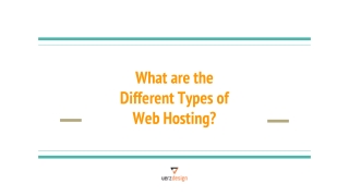 Types of Web Hosting