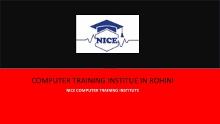 COMPUTER TRAINING INSTITUE IN ROHINI