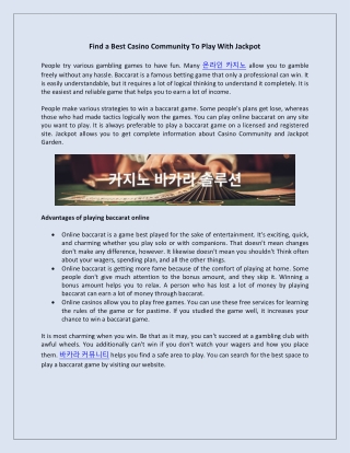 Online Casino