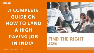 Highest paying job in India for Freshers