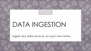Data Ingestion
