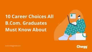 Career Options after B.Com