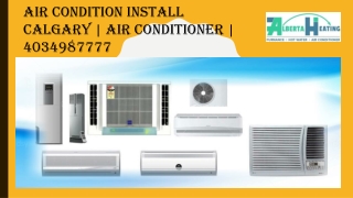 Air Condition Install Calgary | Air Conditioner | 4034987777