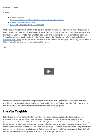 Details, Expterise zu Entsafter Für Herd  2020