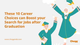Jobs after Graduation
