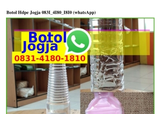 Botol Hdpe Jogja Ô83I-4I8Ô-I8IÔ{WA}