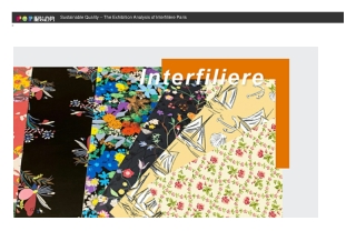 The Sustainable Quality Exhibition Analysis of Interfilière Paris