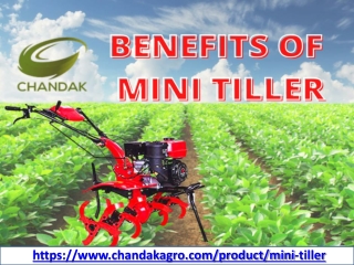 Benefits Of Mini Tiller